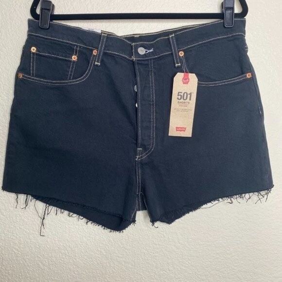 Levi's 501 NWT Button Fly High Waisted Jean Shorts 33 - Picture 6 of 6